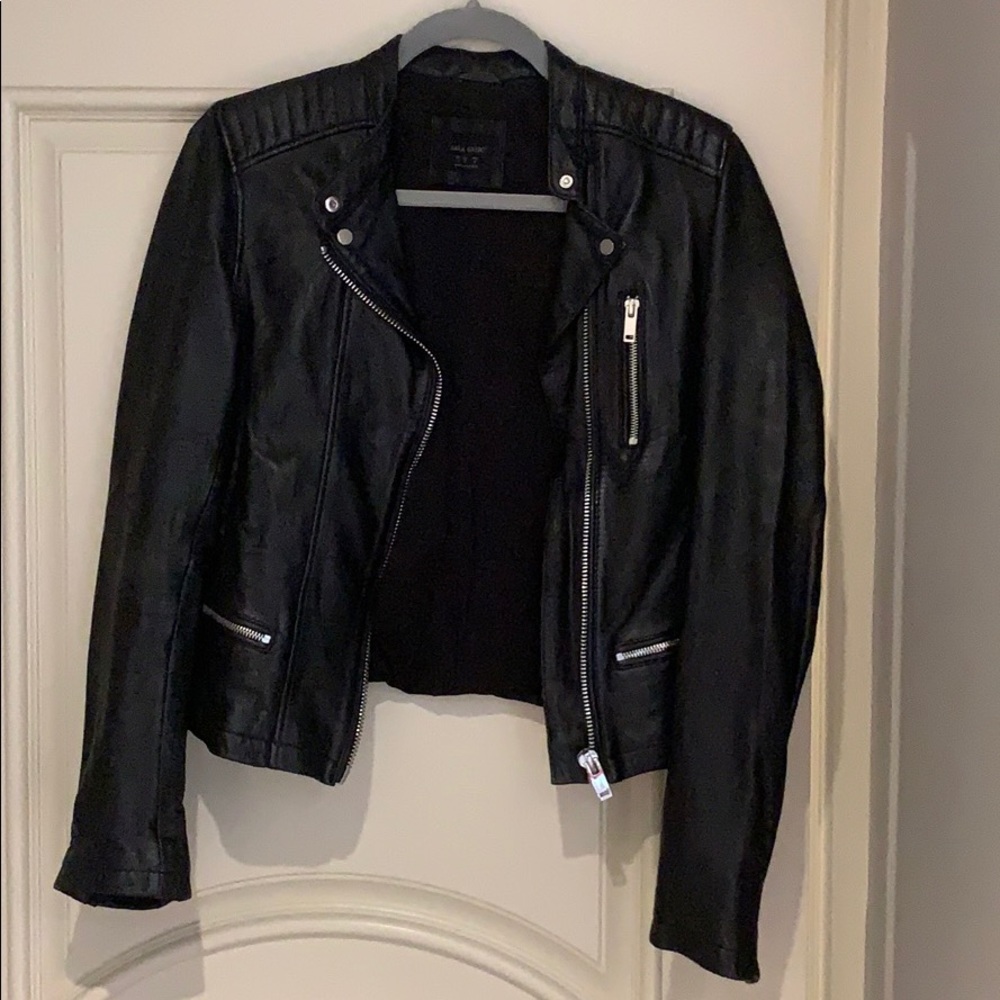 Zara leather jacket